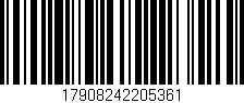 Código de barras (EAN, GTIN, SKU, ISBN): '17908242205361'