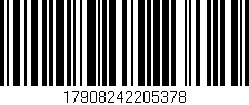 Código de barras (EAN, GTIN, SKU, ISBN): '17908242205378'