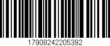 Código de barras (EAN, GTIN, SKU, ISBN): '17908242205392'