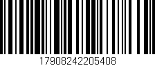 Código de barras (EAN, GTIN, SKU, ISBN): '17908242205408'
