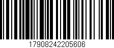 Código de barras (EAN, GTIN, SKU, ISBN): '17908242205606'