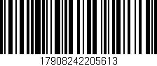 Código de barras (EAN, GTIN, SKU, ISBN): '17908242205613'