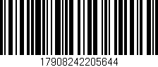 Código de barras (EAN, GTIN, SKU, ISBN): '17908242205644'