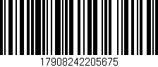 Código de barras (EAN, GTIN, SKU, ISBN): '17908242205675'