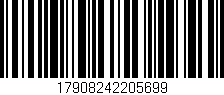 Código de barras (EAN, GTIN, SKU, ISBN): '17908242205699'