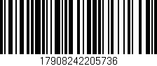 Código de barras (EAN, GTIN, SKU, ISBN): '17908242205736'
