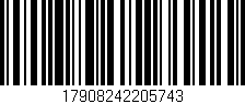 Código de barras (EAN, GTIN, SKU, ISBN): '17908242205743'