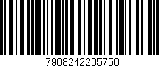 Código de barras (EAN, GTIN, SKU, ISBN): '17908242205750'
