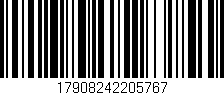 Código de barras (EAN, GTIN, SKU, ISBN): '17908242205767'
