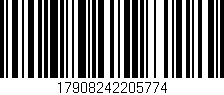 Código de barras (EAN, GTIN, SKU, ISBN): '17908242205774'
