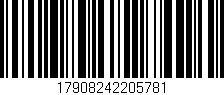 Código de barras (EAN, GTIN, SKU, ISBN): '17908242205781'