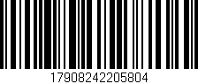 Código de barras (EAN, GTIN, SKU, ISBN): '17908242205804'
