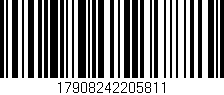 Código de barras (EAN, GTIN, SKU, ISBN): '17908242205811'