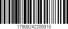 Código de barras (EAN, GTIN, SKU, ISBN): '17908242205910'