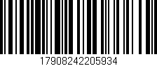 Código de barras (EAN, GTIN, SKU, ISBN): '17908242205934'