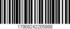 Código de barras (EAN, GTIN, SKU, ISBN): '17908242205989'