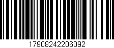Código de barras (EAN, GTIN, SKU, ISBN): '17908242206092'
