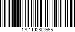 Código de barras (EAN, GTIN, SKU, ISBN): '1791103603555'