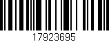 Código de barras (EAN, GTIN, SKU, ISBN): '17923695'