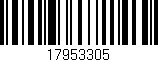Código de barras (EAN, GTIN, SKU, ISBN): '17953305'