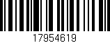 Código de barras (EAN, GTIN, SKU, ISBN): '17954619'