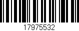 Código de barras (EAN, GTIN, SKU, ISBN): '17975532'