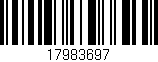Código de barras (EAN, GTIN, SKU, ISBN): '17983697'