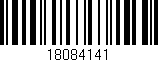 Código de barras (EAN, GTIN, SKU, ISBN): '18084141'