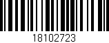 Código de barras (EAN, GTIN, SKU, ISBN): '18102723'