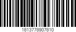 Código de barras (EAN, GTIN, SKU, ISBN): '1813778907810'