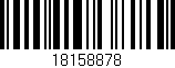 Código de barras (EAN, GTIN, SKU, ISBN): '18158878'