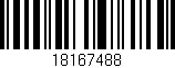 Código de barras (EAN, GTIN, SKU, ISBN): '18167488'