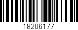 Código de barras (EAN, GTIN, SKU, ISBN): '18206177'