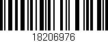 Código de barras (EAN, GTIN, SKU, ISBN): '18206976'
