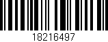 Código de barras (EAN, GTIN, SKU, ISBN): '18216497'