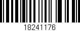 Código de barras (EAN, GTIN, SKU, ISBN): '18241176'