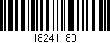 Código de barras (EAN, GTIN, SKU, ISBN): '18241180'