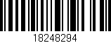 Código de barras (EAN, GTIN, SKU, ISBN): '18248294'