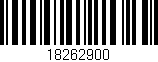 Código de barras (EAN, GTIN, SKU, ISBN): '18262900'