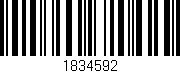 Código de barras (EAN, GTIN, SKU, ISBN): '1834592'