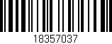 Código de barras (EAN, GTIN, SKU, ISBN): '18357037'