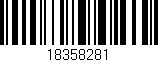 Código de barras (EAN, GTIN, SKU, ISBN): '18358281'