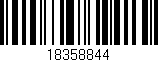Código de barras (EAN, GTIN, SKU, ISBN): '18358844'