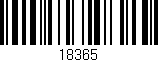 Código de barras (EAN, GTIN, SKU, ISBN): '18365'