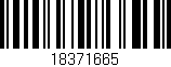 Código de barras (EAN, GTIN, SKU, ISBN): '18371665'