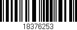 Código de barras (EAN, GTIN, SKU, ISBN): '18376253'