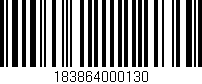 Código de barras (EAN, GTIN, SKU, ISBN): '183864000130'