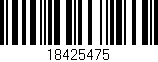 Código de barras (EAN, GTIN, SKU, ISBN): '18425475'