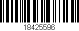 Código de barras (EAN, GTIN, SKU, ISBN): '18425596'