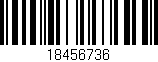 Código de barras (EAN, GTIN, SKU, ISBN): '18456736'